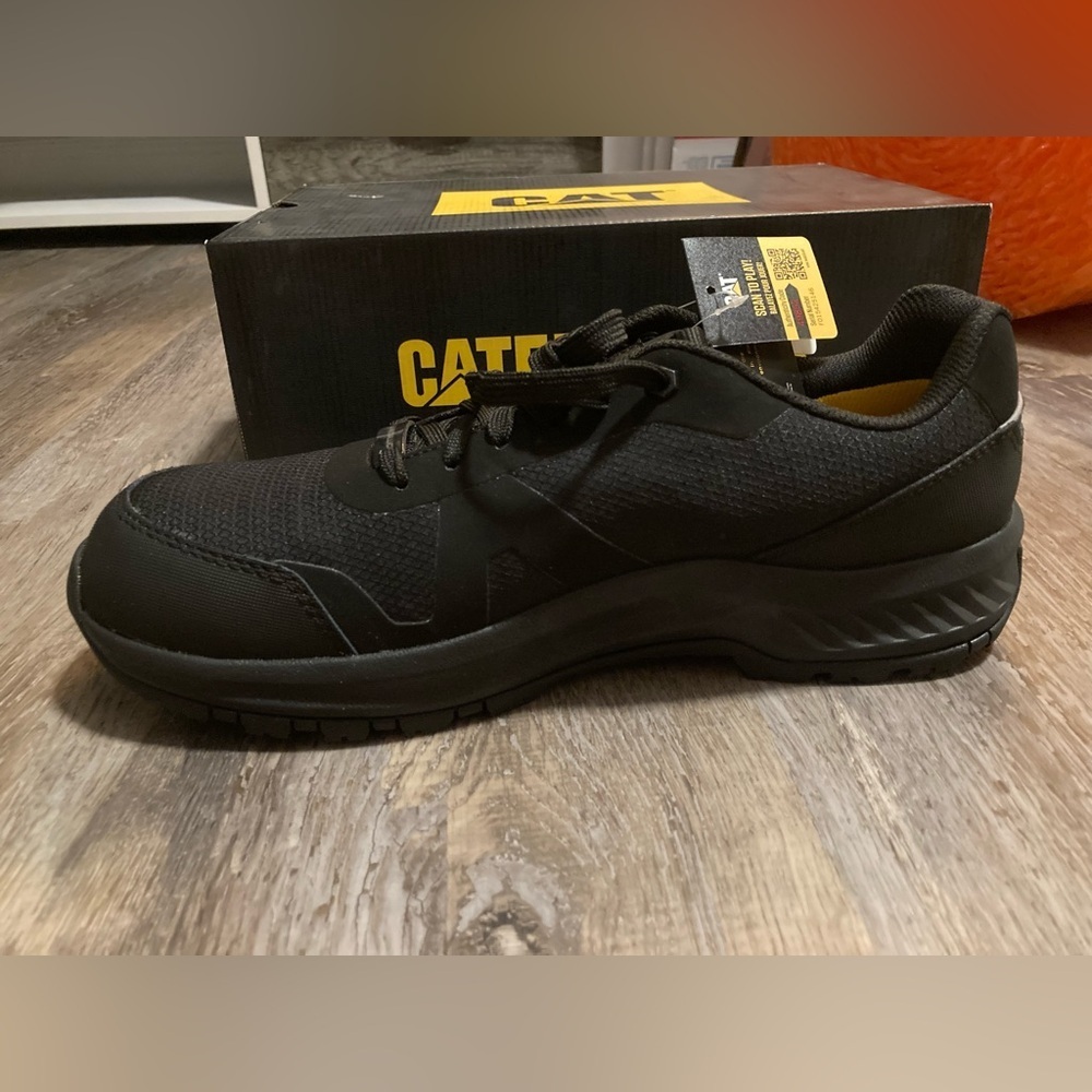Mens CAT Catipaillar black work sneakers - Picture 13 of 13